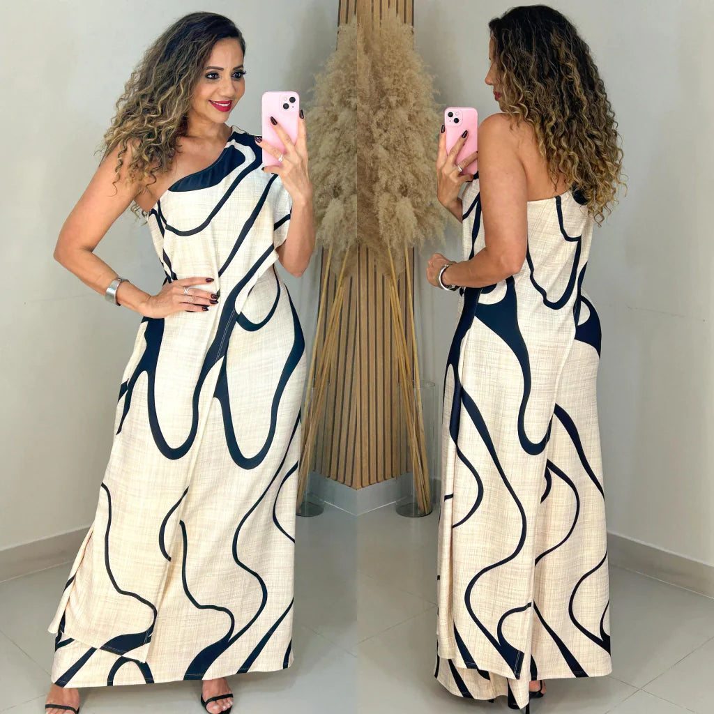 Vestido Longo Nula Manga Nina