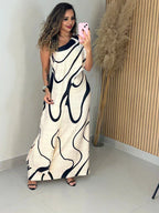 Vestido Longo Nula Manga Nina