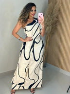 Vestido Longo Nula Manga Nina