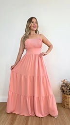 VESTIDO QUEZIA LISO (VÁRIAS CORES DISPONÍVEIS)