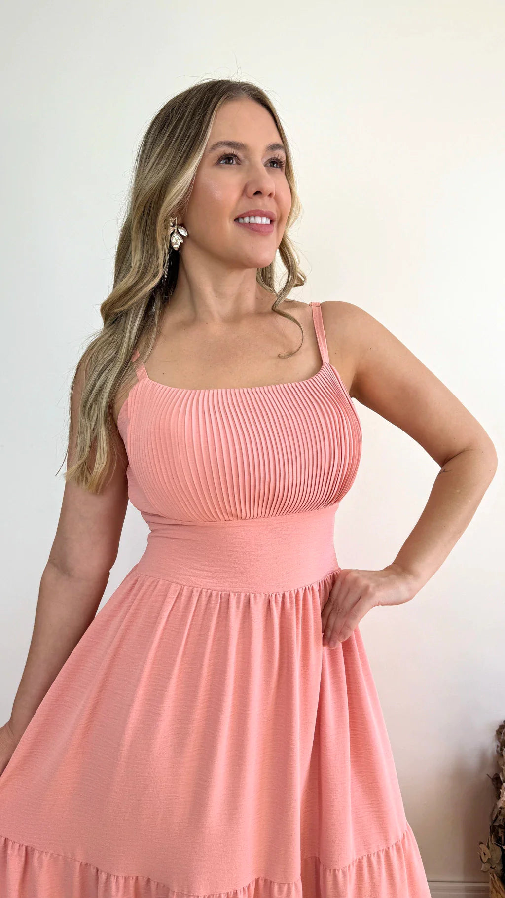 VESTIDO QUEZIA LISO (VÁRIAS CORES DISPONÍVEIS)