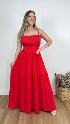 VESTIDO QUEZIA LISO (VÁRIAS CORES DISPONÍVEIS)